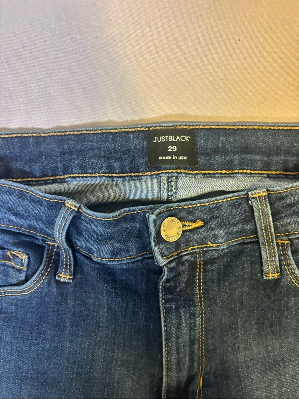 Women’s Size 29 “Just Black” Made in USA Denim Straight Leg Jeans - Picture 3 of 10